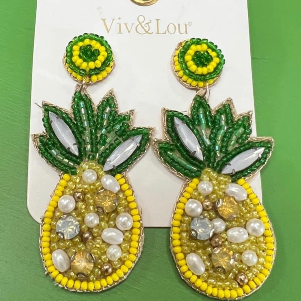 Viv & Lou Pineapple Earrings